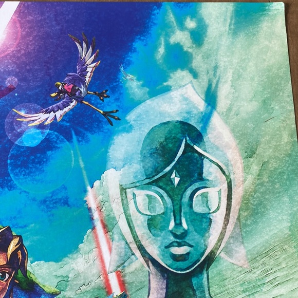 Nintendo The Legend of Zelda Skyward Sword Poster and Decorative Pillow Bundle - Picture 11 of 16